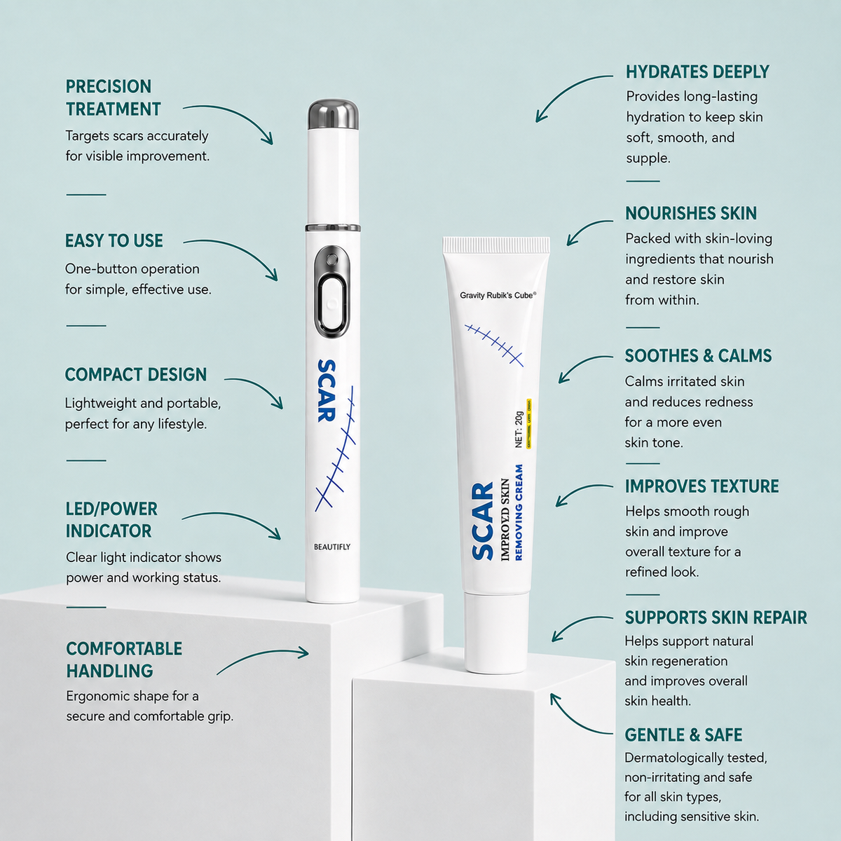 Gravity Rubik's Cube - Scar Repair Cream