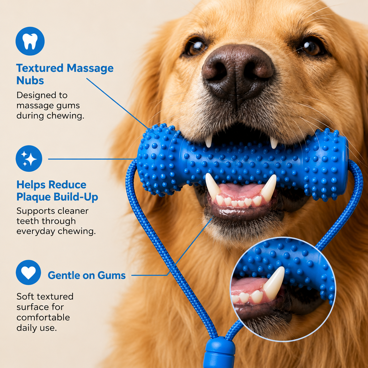 Waggle Bite™ | Teeth Cleaning Dog Toy