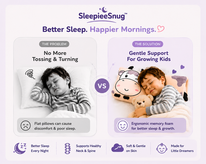SleepieeSnug™ Memory Foam Comfort Pillow