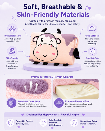 SleepieeSnug™ Memory Foam Comfort Pillow